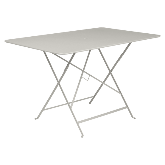 Fermob - Table de jardin rectangulaire pliante acier gris argile 6 personnes Bistro ECLOZ - Image 1