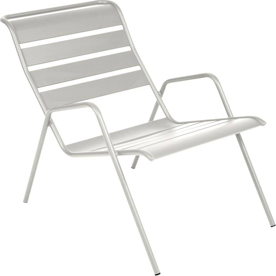 Fermob - Fauteuil de jardin bas acier gris argile Monceau Fermob - Image 2