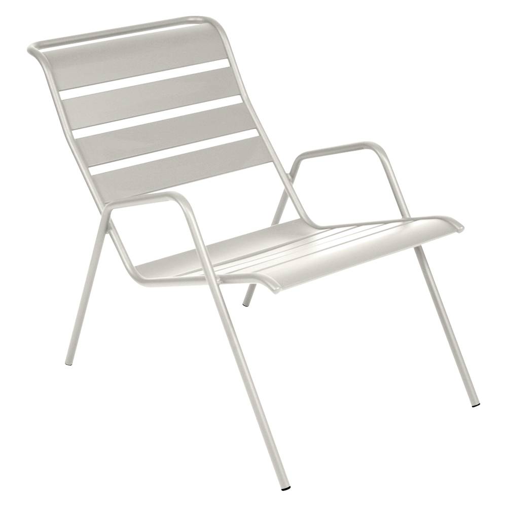 Fermob - Fauteuil de jardin bas acier gris argile Monceau Fermob - Image 1