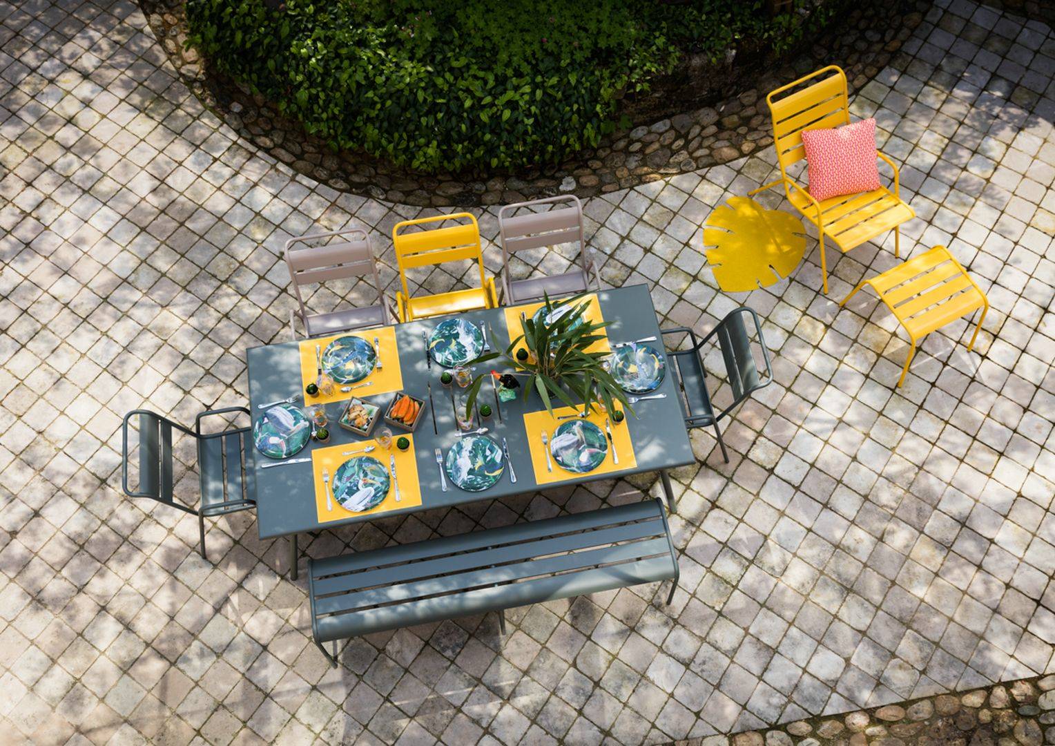 Banc de Jardin Monceau – FERMOB - Image 1