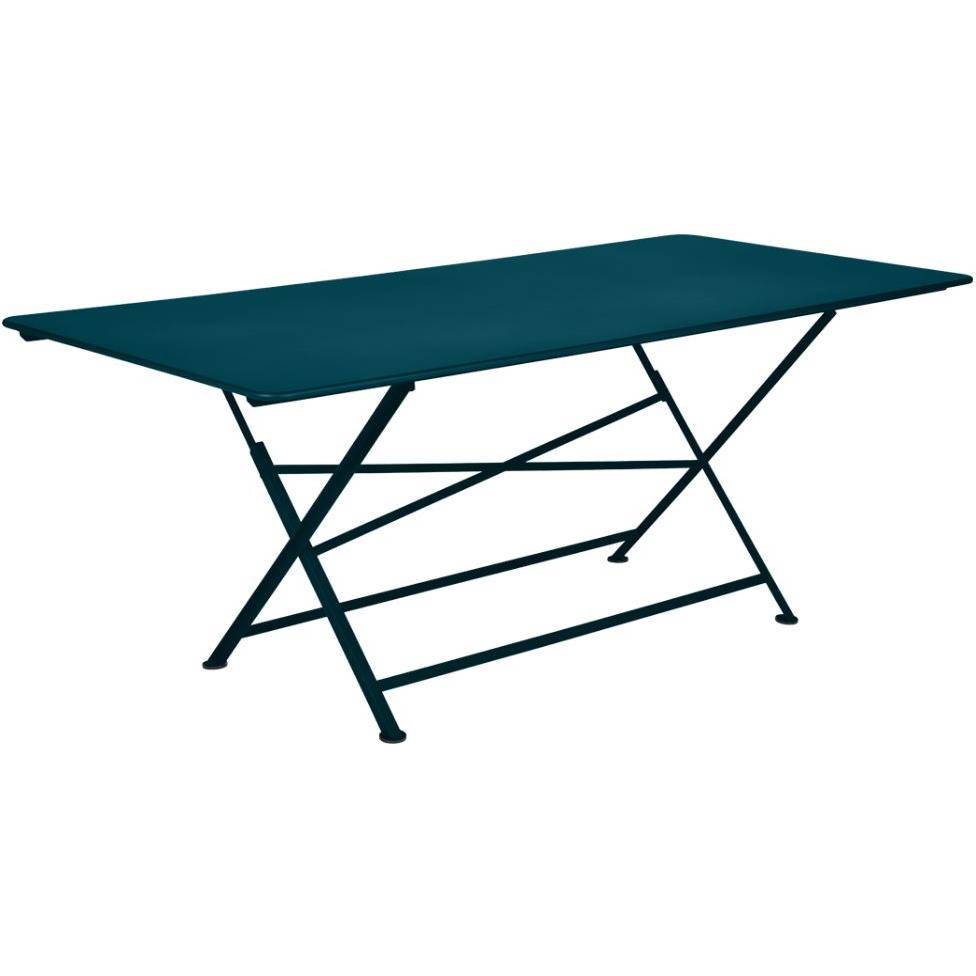 Fermob - Table de jardin rectangulaire pliante acier bleu acapulco 8 personnes Cargo Fermob - Image 3