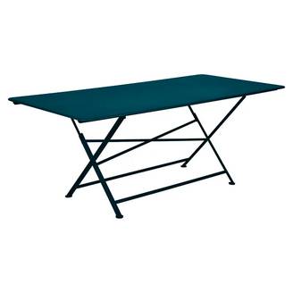 Fermob - Table de jardin rectangulaire pliante acier bleu acapulco 8 personnes Cargo Fermob