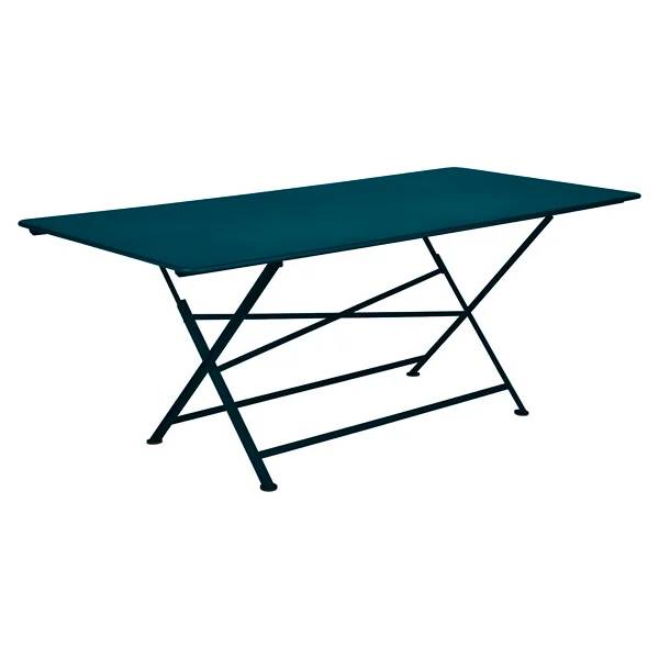 Fermob - Table de jardin rectangulaire pliante acier bleu acapulco 8 personnes Cargo Fermob