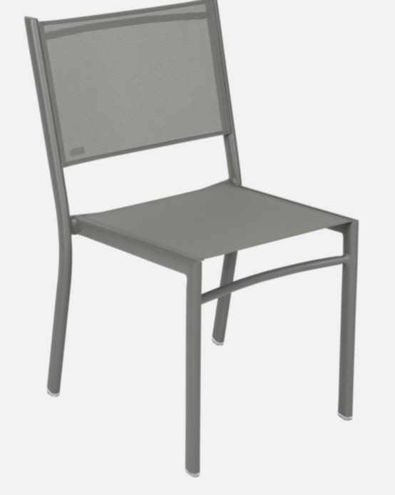 Fermob - Chaise de Jardin alu textilène romarin Costa Fermob - Image 1