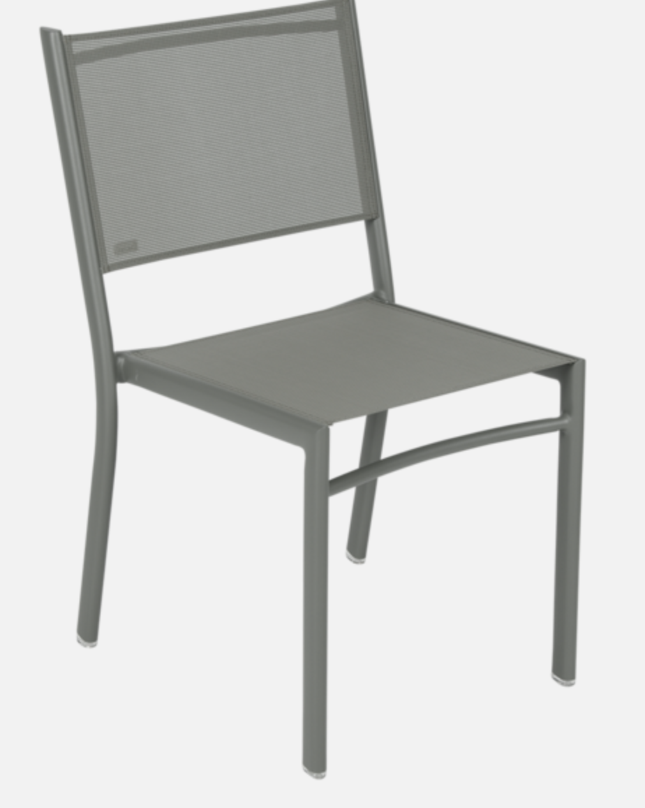 Fermob - Chaise de Jardin alu textilène romarin Costa Fermob - Image 1