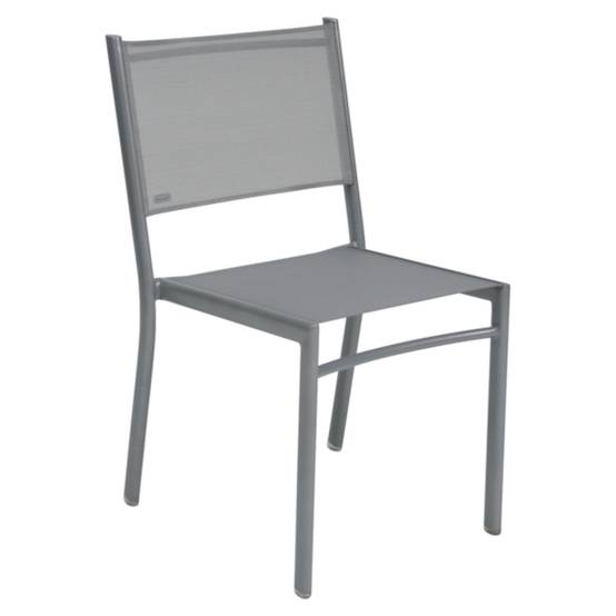 Fermob - Chaise de Jardin alu textilène gris argile Costa Fermob - Image 1