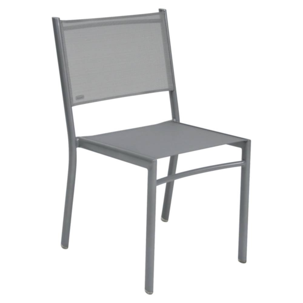 Fermob - Chaise de Jardin alu textilène gris argile Costa Fermob
