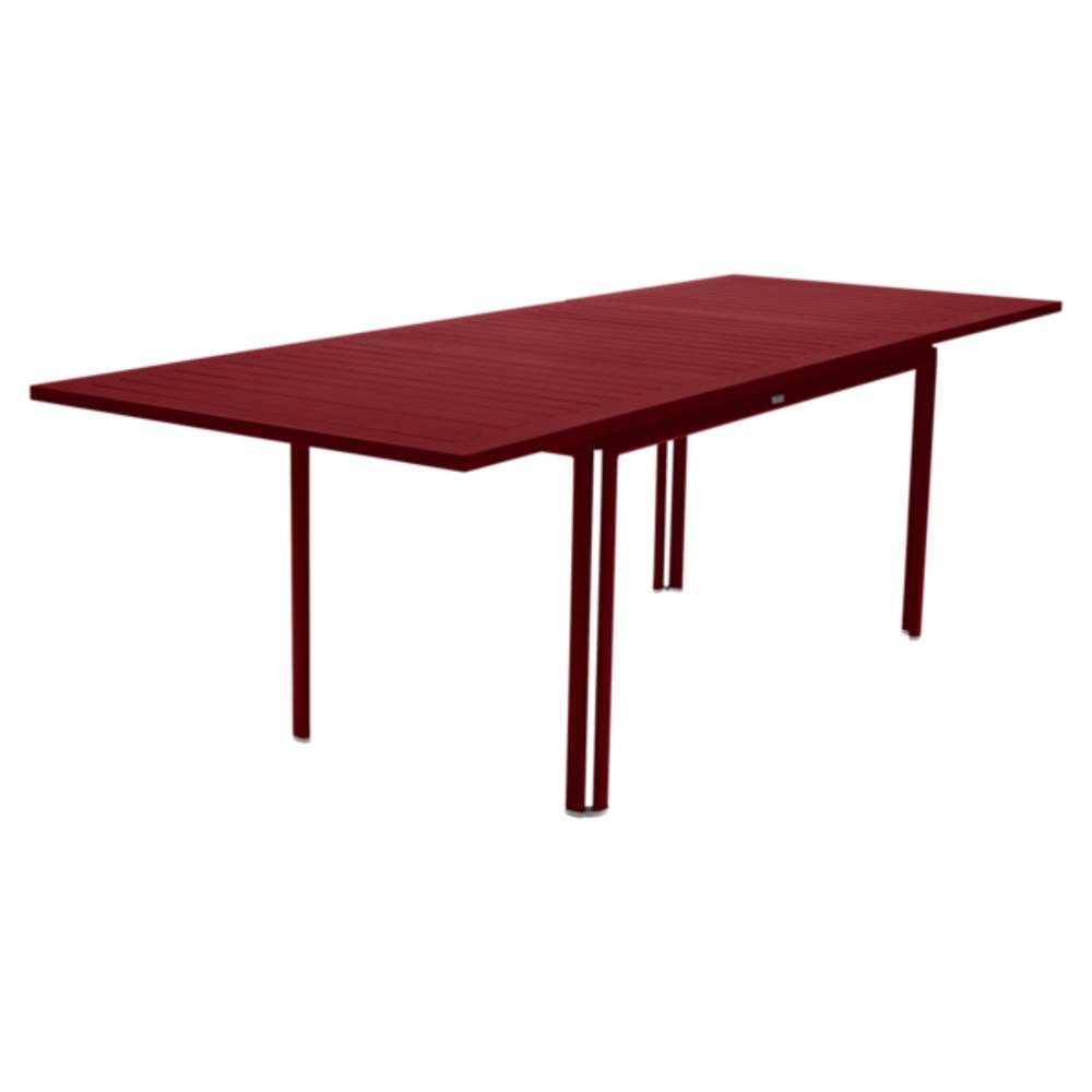 Fermob - Table de jardin rectangulaire extensible alu piment 10 personnes Costa Fermob