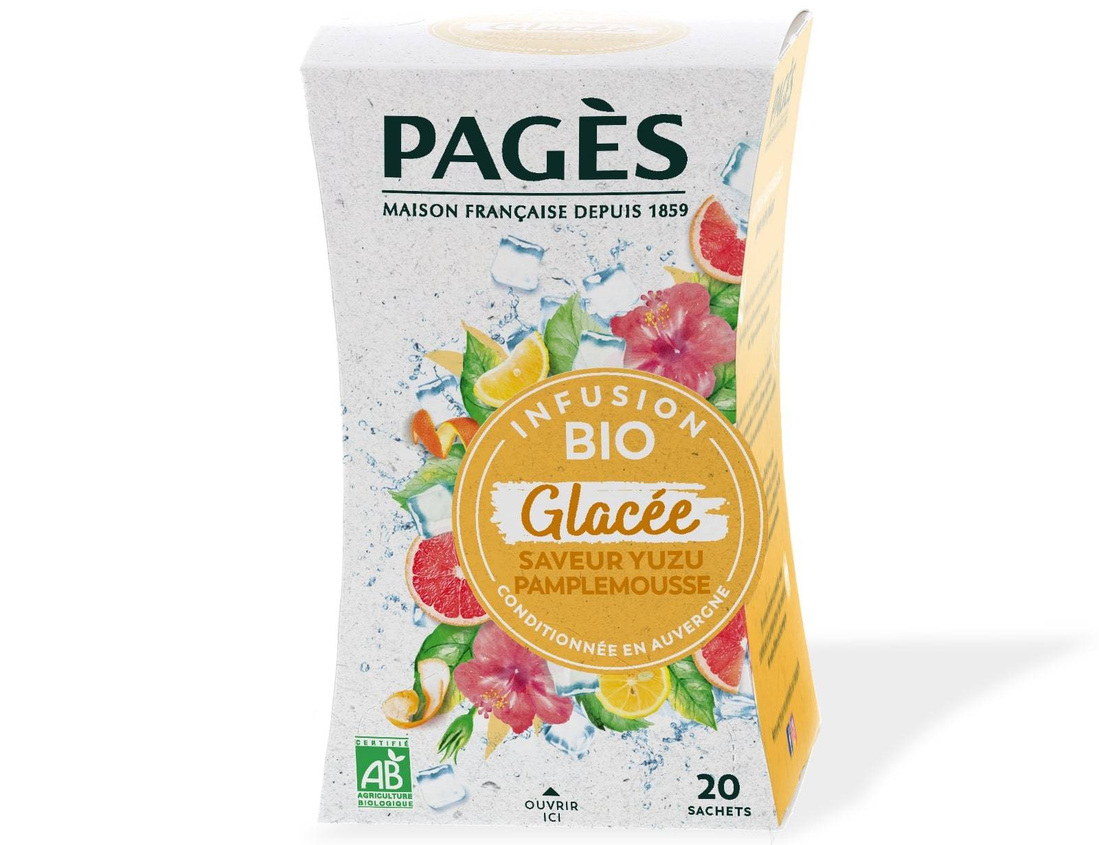 Pages - Infusion à froid BIO yuzu &pamplemousse x20 - Pagès - Image 2