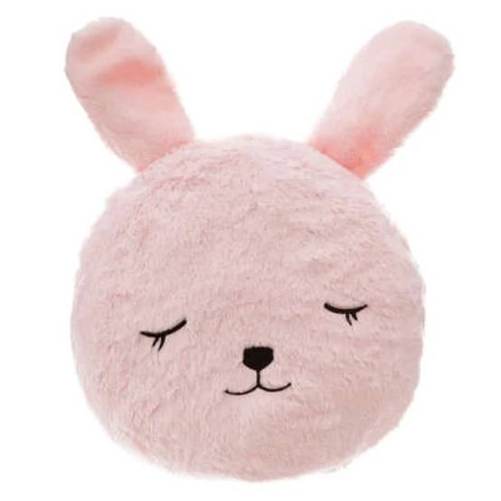 Coussin Enfant Lapin Fausse Fourrure Rose D 28 cm - ATMOSPHERA, CRÉATEUR D'INTÉRIEUR - Image 2