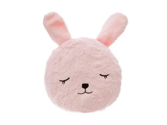 Coussin Enfant Lapin Fausse Fourrure Rose D 28 cm - ATMOSPHERA, CRÉATEUR D'INTÉRIEUR - Image 5