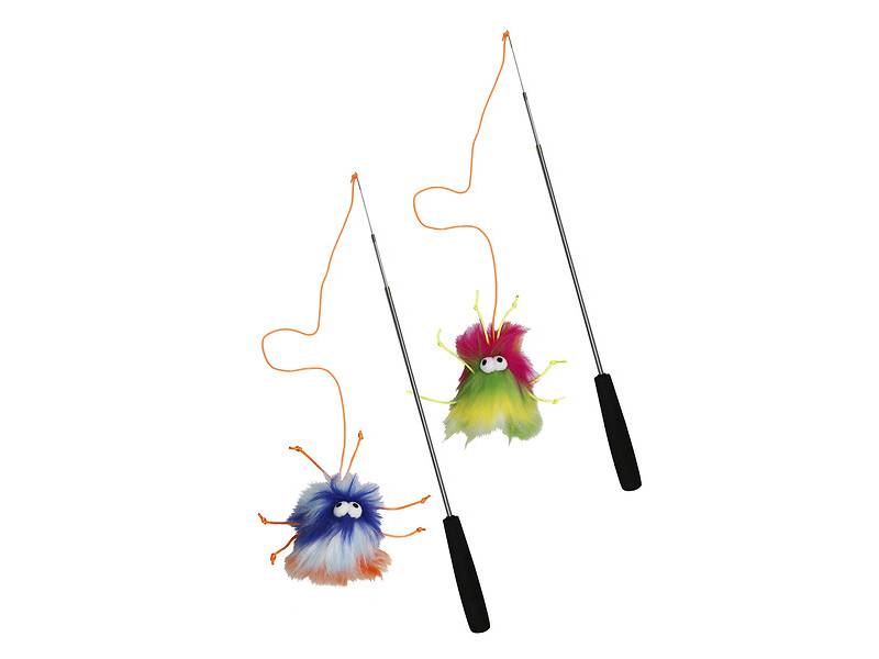 Jouet pour chat canne à pêche télescopique 96 cm ANKA