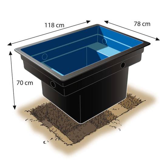 Ubbink - Bassin préformé HDPE Quadra C1 520L – Ubbink - Image 9