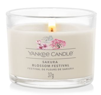 Yankee Candle - Votive en Verre Festival des Fleurs de Sakura Ø.5,4 x H.4,4 cm