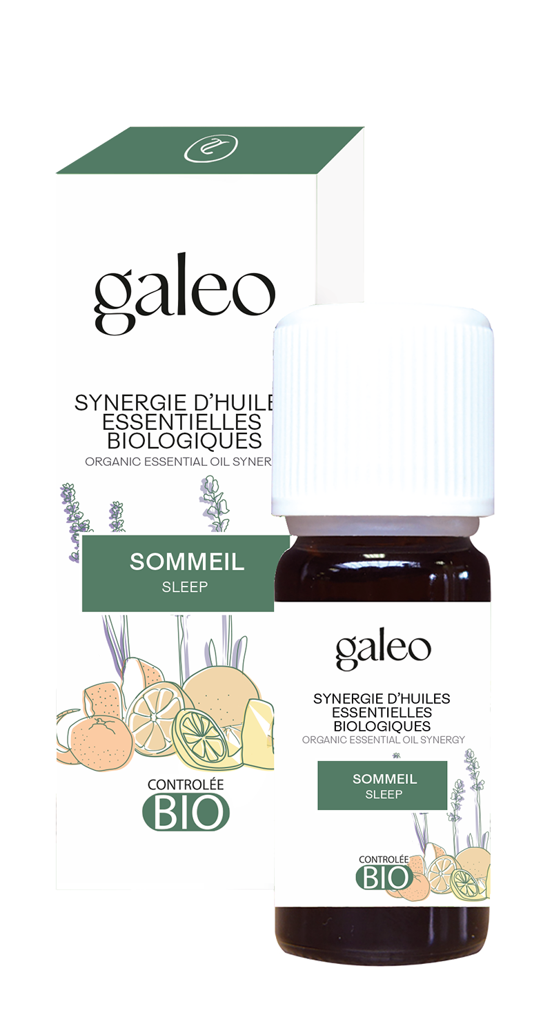 Galeo - Synergie sommeil 100% bio huiles essentielles Ø.2,7 x H.7 cm