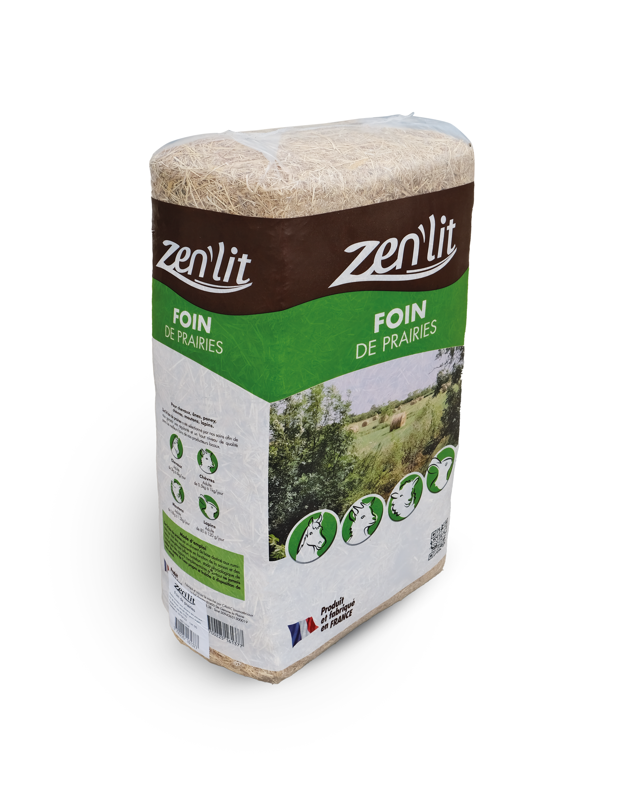 Zenlit - Foin de prairies Belavie 12 kg 480 L -  Zen'lit - Image 2