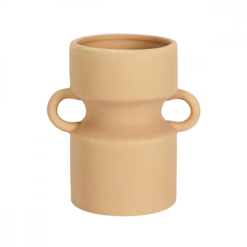 Vase à anse céramique Arty Ø 14,5 cm H 15,5 cm - LA CHAISE LONGUE - Image 2
