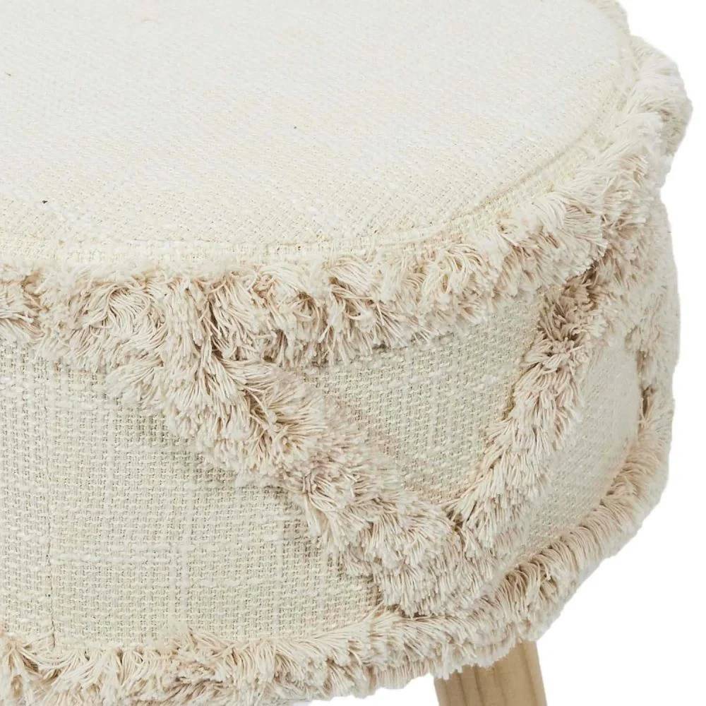 Tabouret rond pieds en pin Mirage L 31 x H 41 cm - THE HOME DECO FACTORY - Image 5