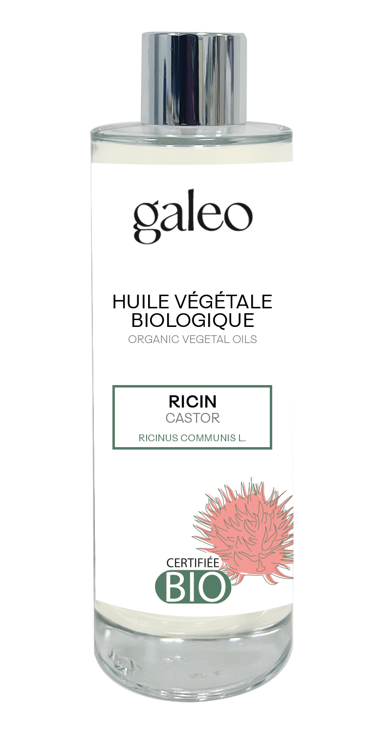 Galeo - Galeo - Huile végétale biologique ricin L.4,5 x l.4,5 x H.14 cm