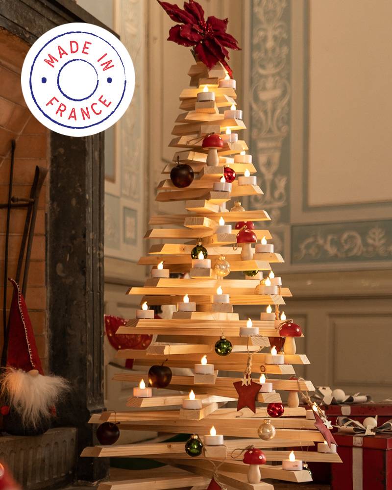 Mon Sapin Woody - Mon Sapin Woody - Sapin en bois modulable H.129 cm