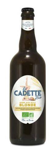 Cadette - Bière brassée blonde BIO 75 cl - La Cadette