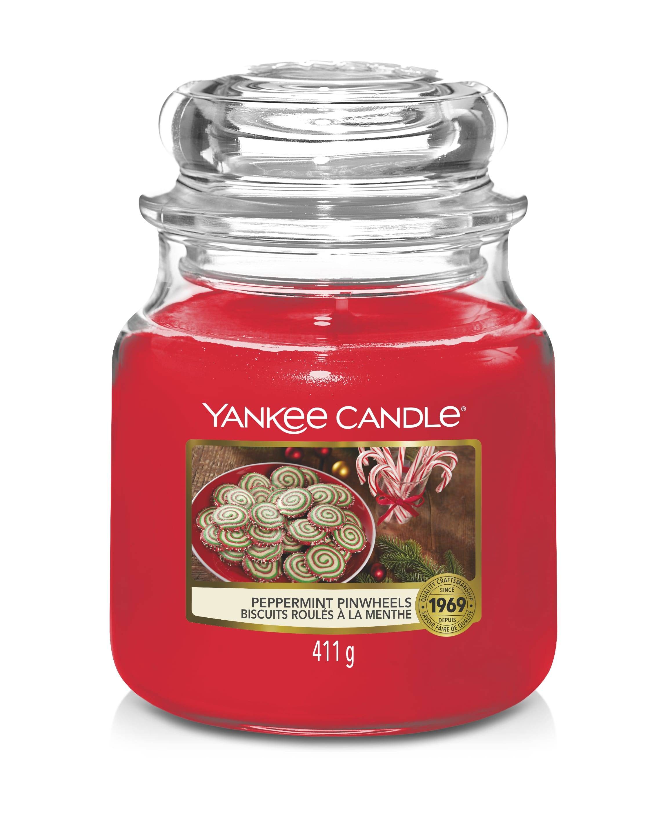 Yankee Candle - Yankee Candle - Bougie Jarre Moyenne Biscuits Roulés à la Menthe