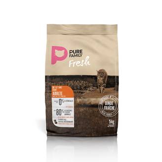 Pure Family Fresh - Croquettes chat sans céréales à la dinde 5kg - Pure Family Fresh