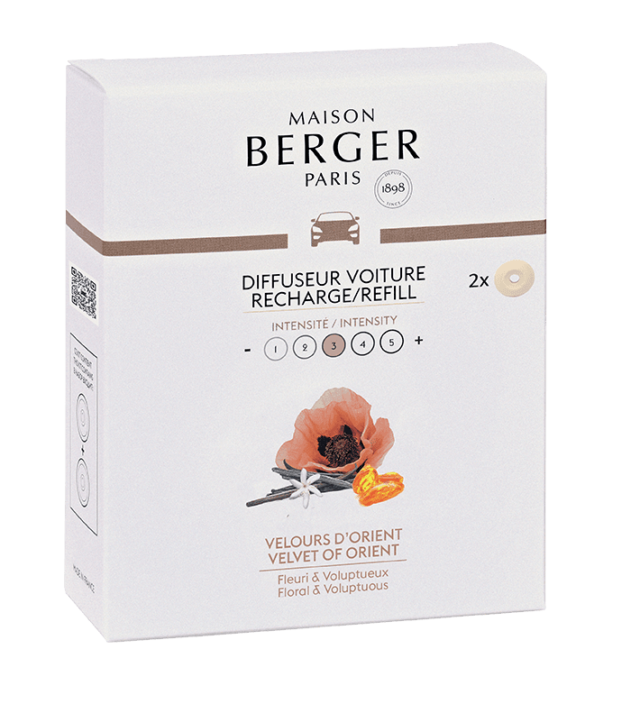 Maison Berger - Maison Berger - Recharge voiture Parfum Velours d'Orient x2