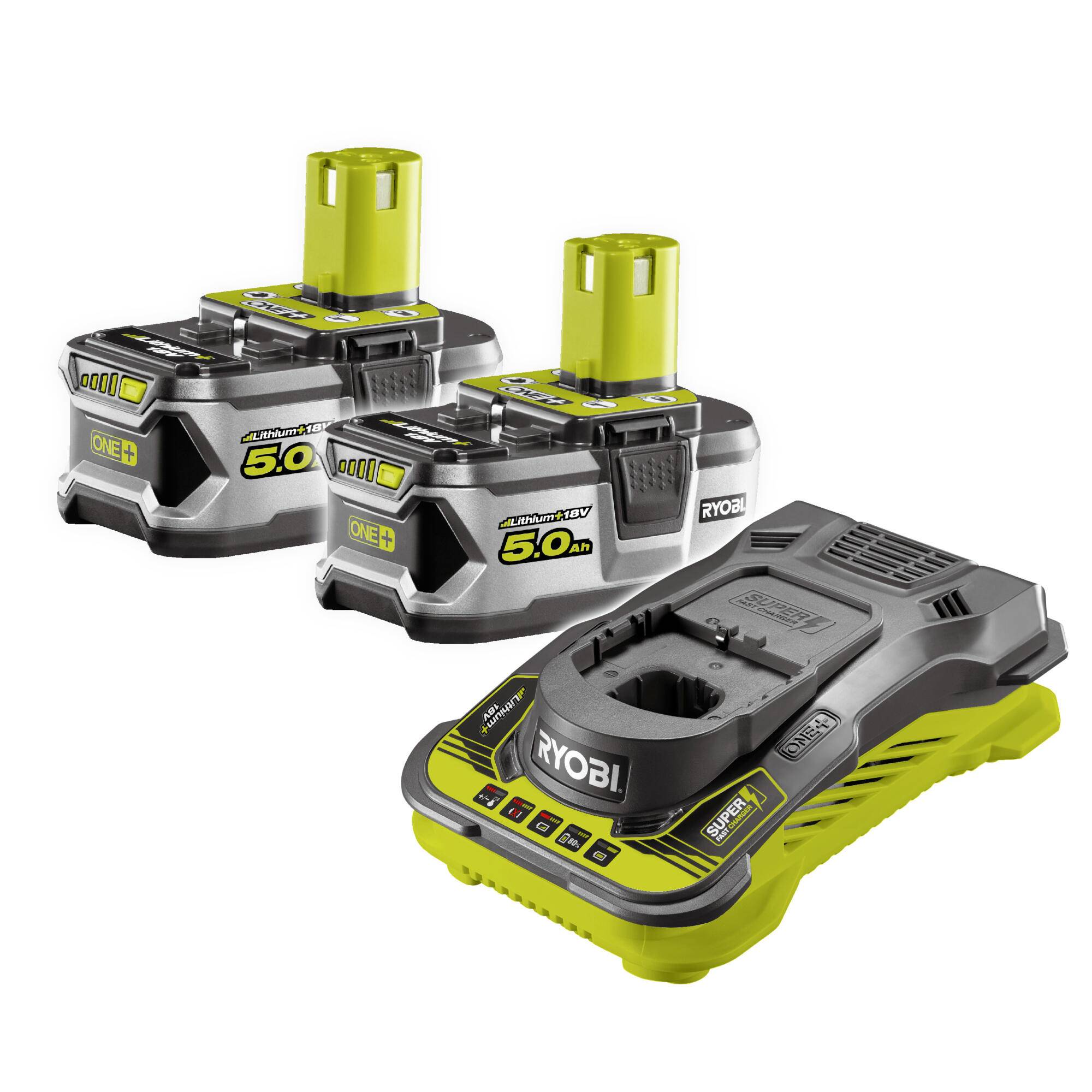 Ryobi - Pack énergie 2 batteries lithium+ et chargeur - RYOBI - Image 2