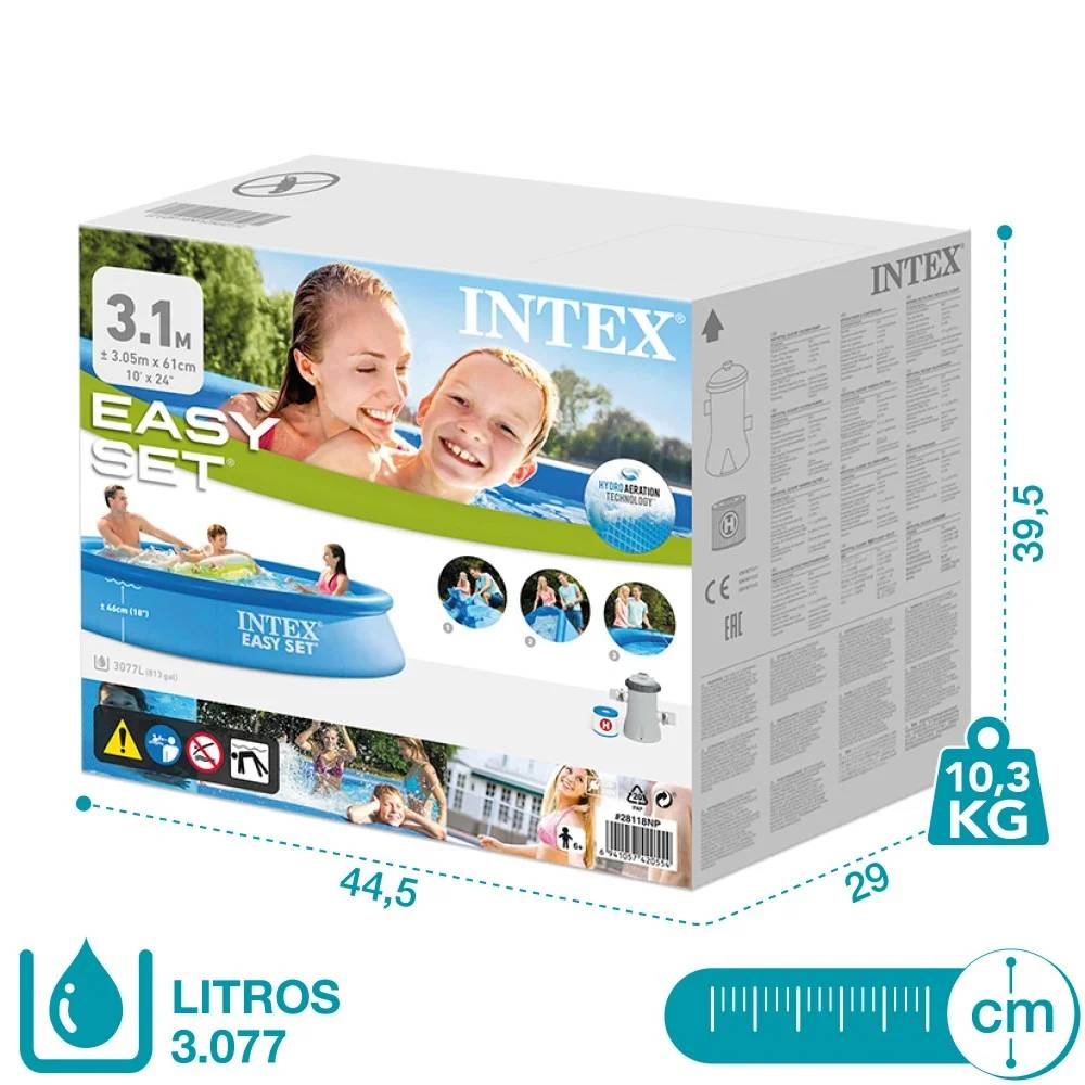 Intex - Piscine gonflable Easy Set PVC bleu 305 x 61 cm 28118NP - INTEX - Image 7