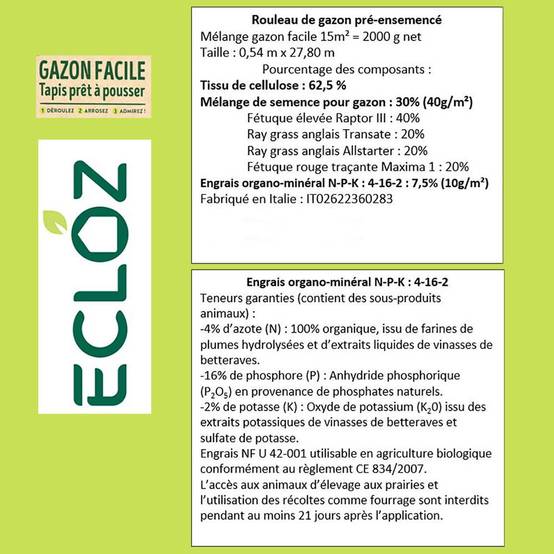 Ecloz - Ecloz - gazon facile rouleau 15 m² - Image 4