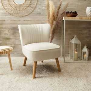 Home choc - Home Choc - Fauteuil Bouclette Erika L.70 x l.59 x H.72 cm - Image 5
