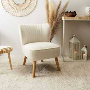 Home choc - Home Choc - Fauteuil Bouclette Erika L.70 x l.59 x H.72 cm - Image 1