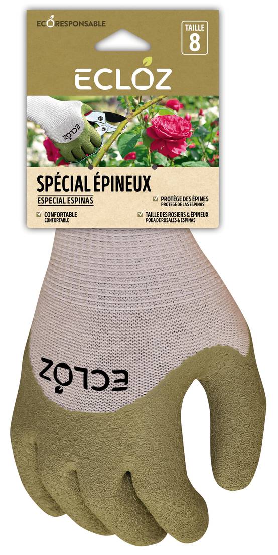 Ecloz - Gants spécial épineux taille 08 - ECLOZ - Image 1