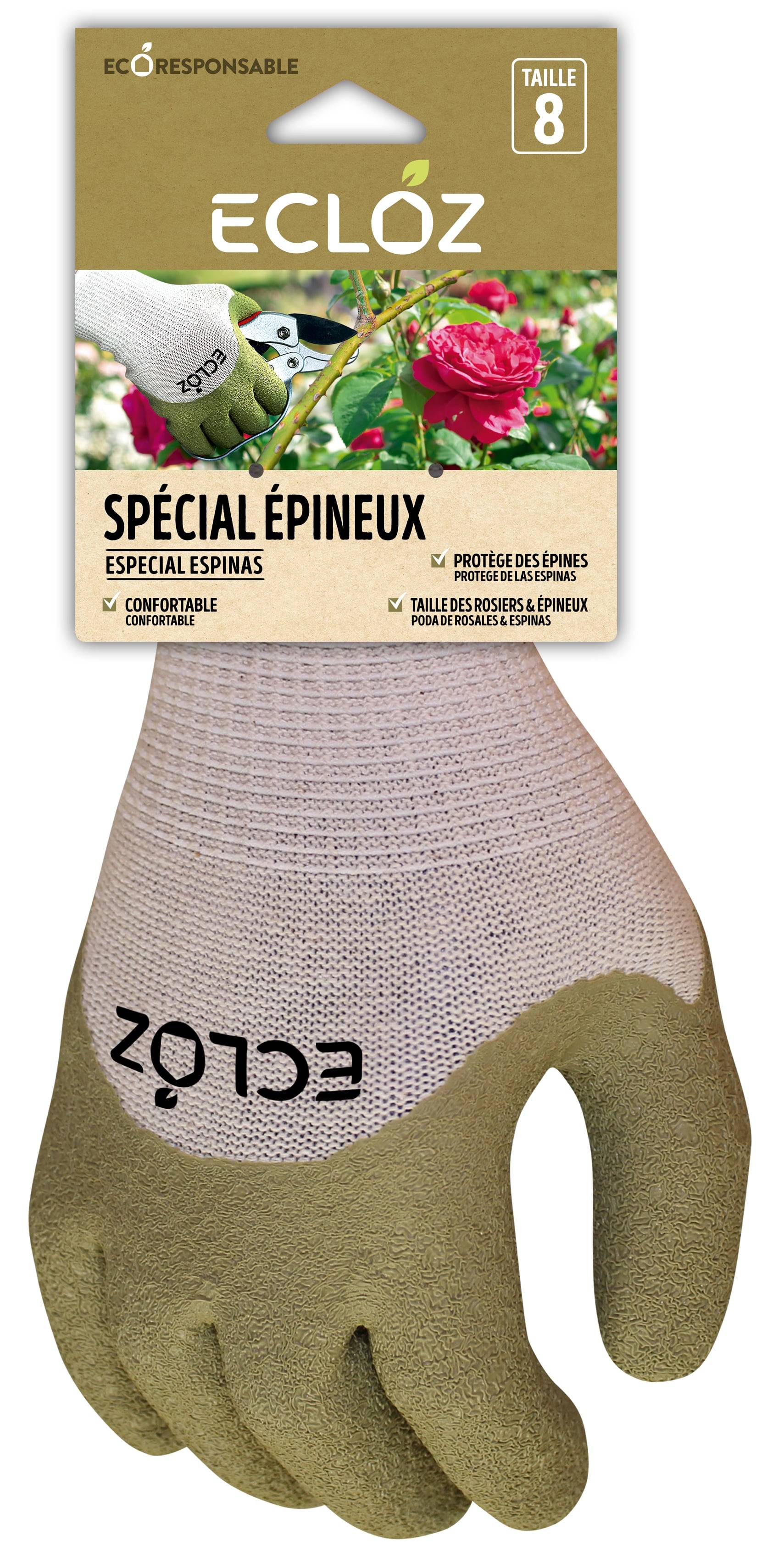 Ecloz - Gants spécial épineux taille 08  - ECLOZ - Image 1