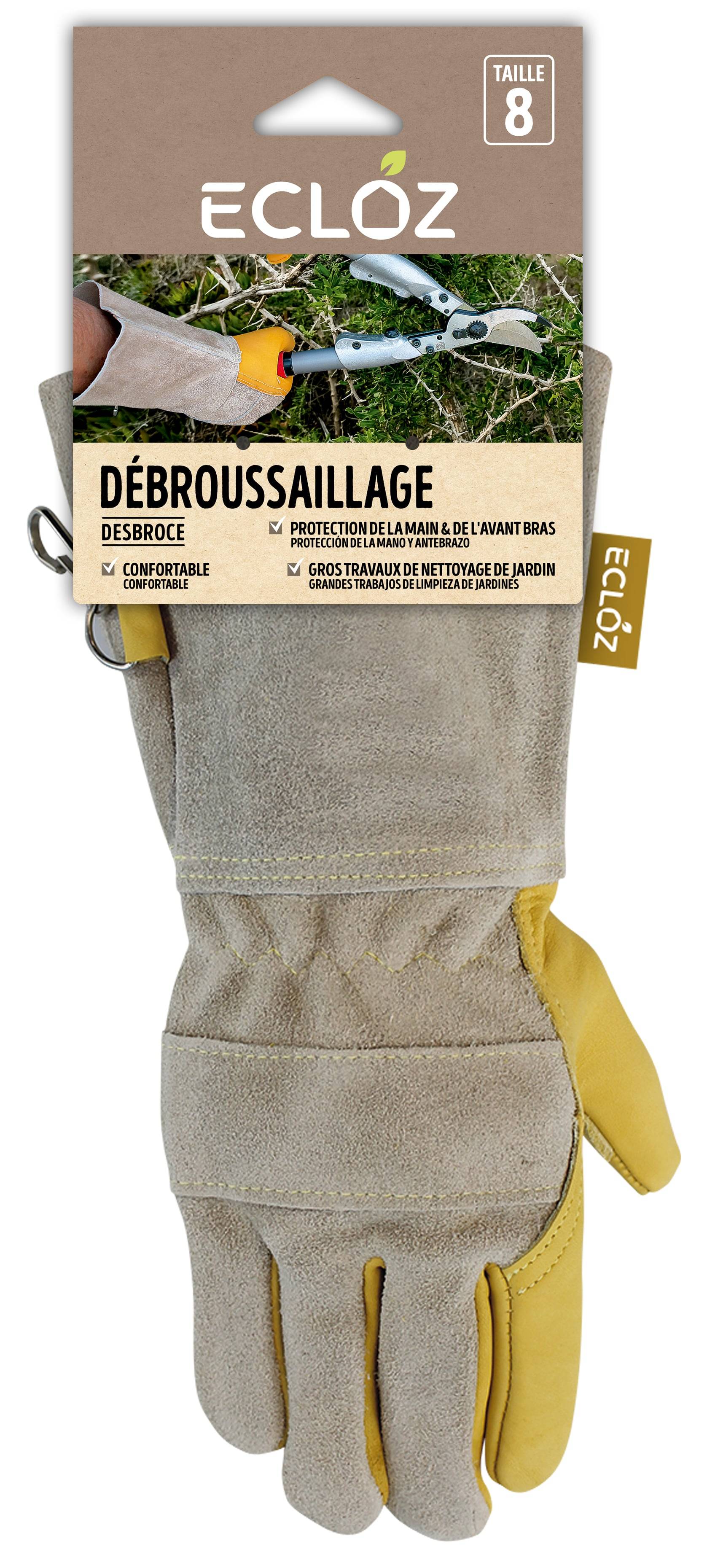 Ecloz - Gants débroussaillage taille 09 - ECLOZ - Image 1