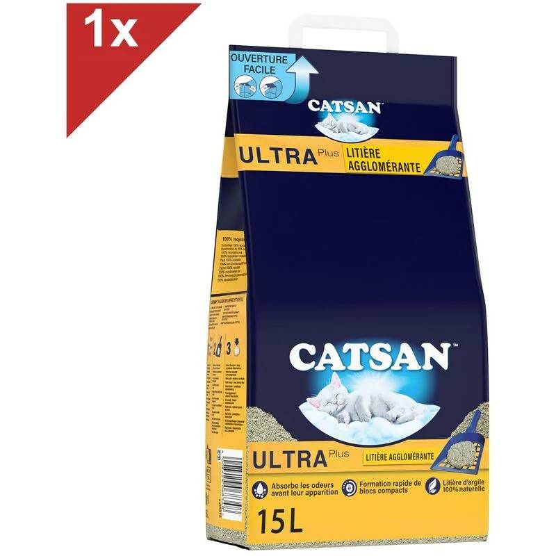 Catsan - Litière pour chat agglomérante plus 15L – CATSAN - Image 6