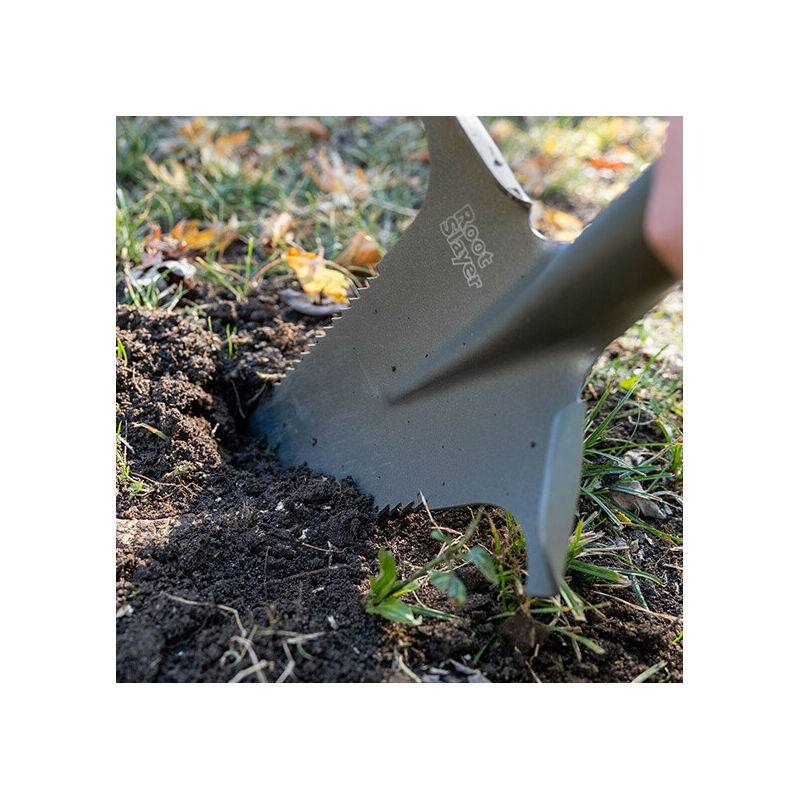 Bêche en acier carbone manche court affûtée - VENTEO - Image 5