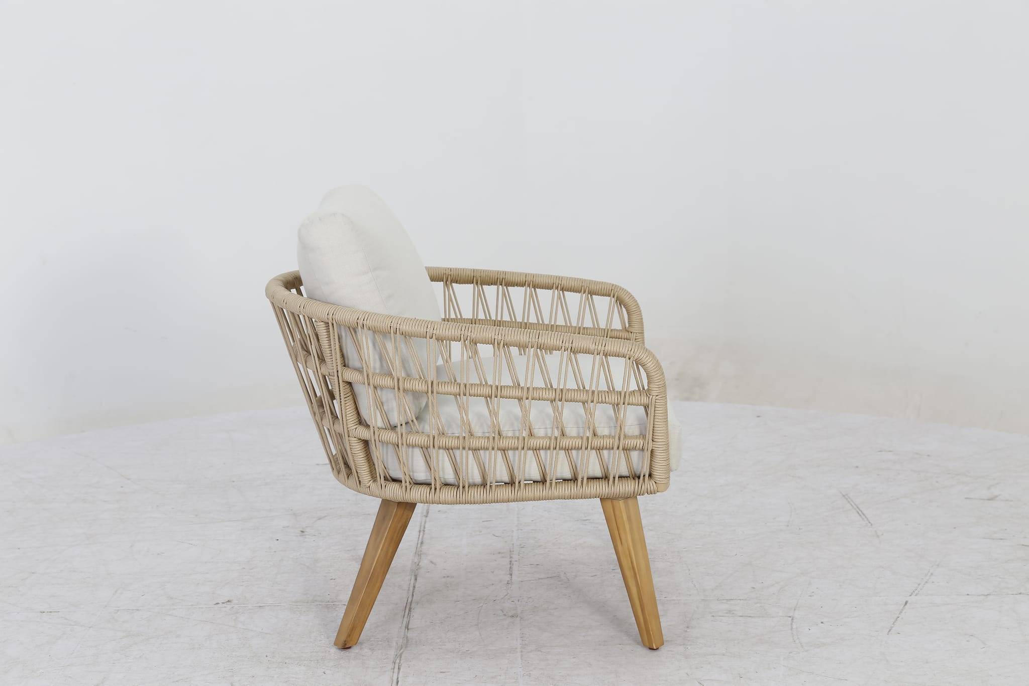 Ecloz - Salon de jardin bas Corsica Beige - ECLOZ