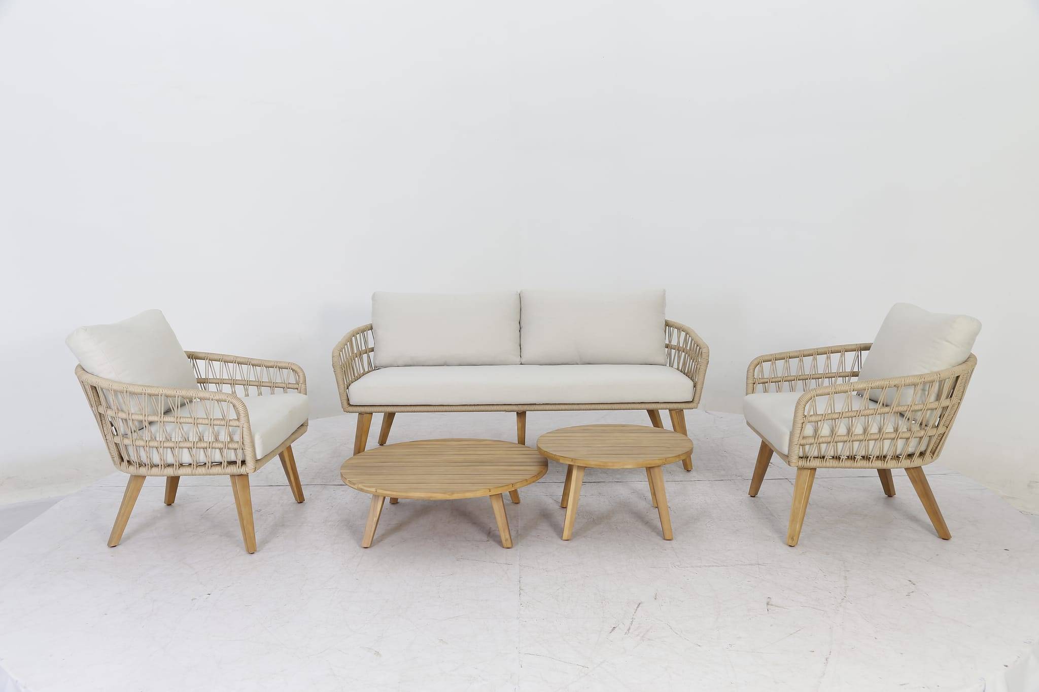 Ecloz - Salon de jardin bas Corsica Beige - ECLOZ - Image 15