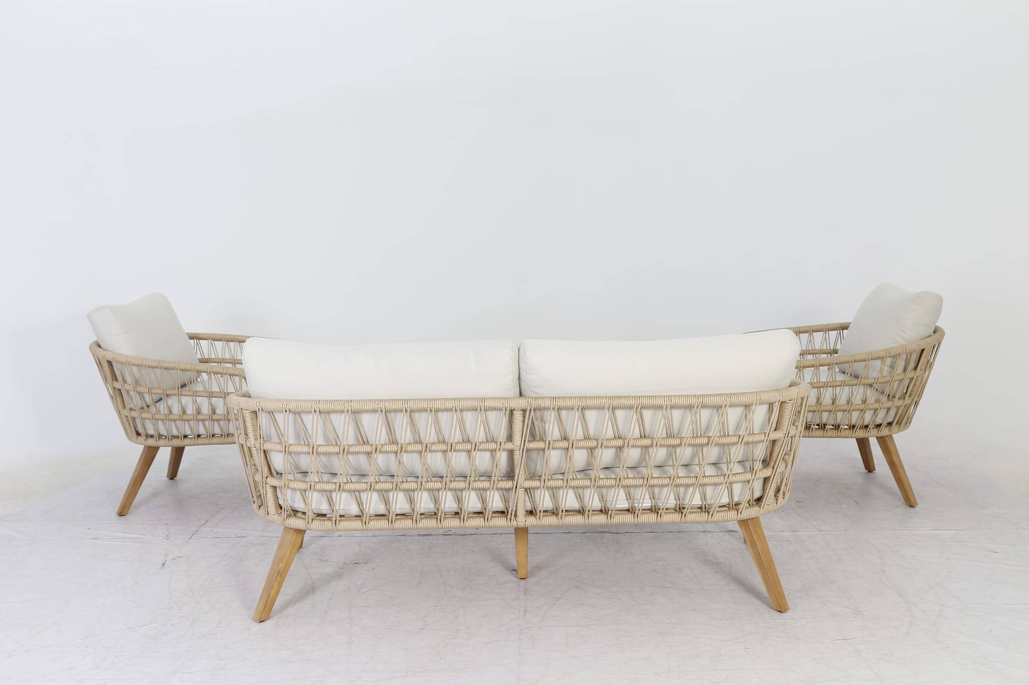 Ecloz - Salon de jardin bas Corsica Beige - ECLOZ - Image 13
