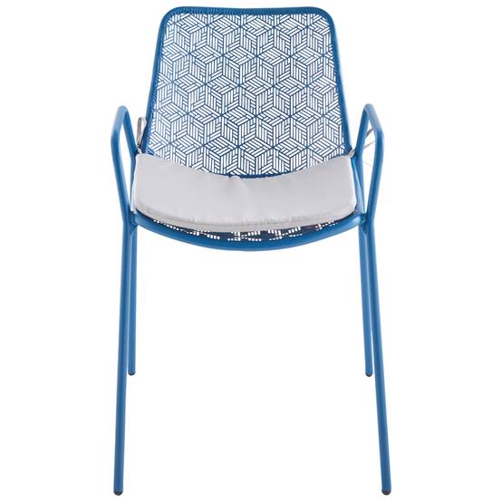 Ecloz - Ecloz - Fauteuil en acier Evolution Bleu - L.55 x l.40 x H.81 cm - Image 5