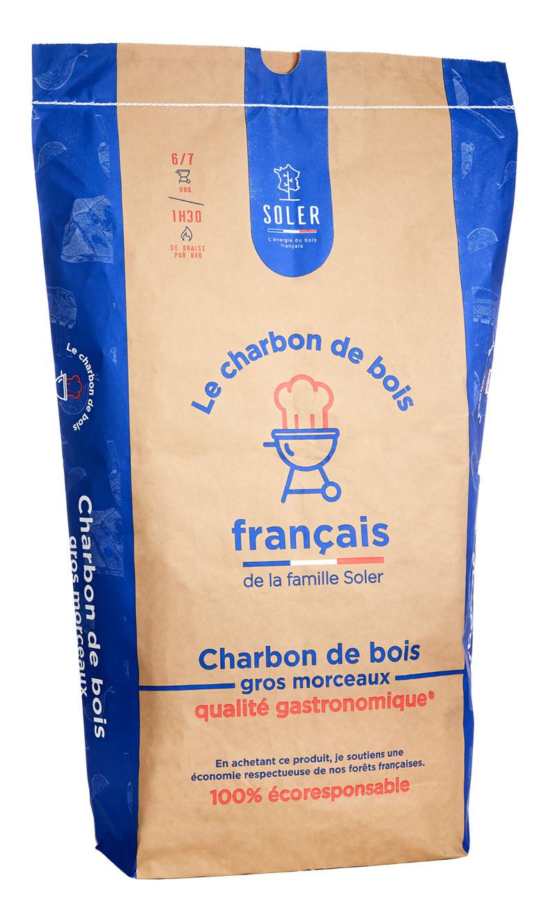 Charbon De Bois Gros Morceaux - SOLER - Image 1