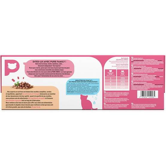 Pure Family - Bouchées en gelée chat mixtes 48x100 g - PURE FAMILY - Image 3