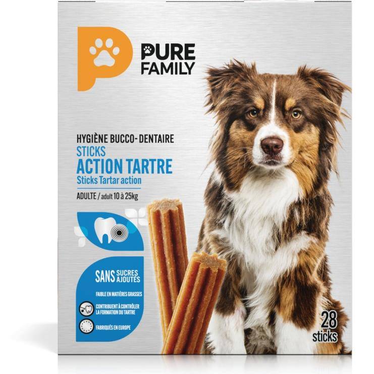 Pure Family - Sticks dentaires pour chien de taille moyenne x28 - Pure Family
