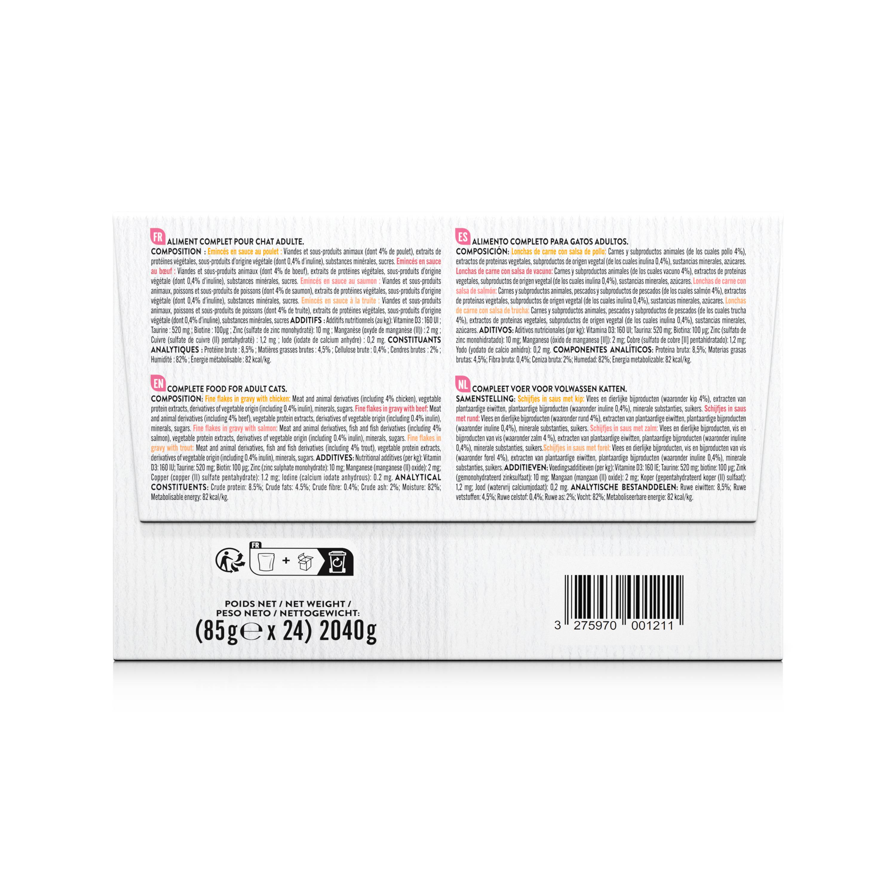 Pure Family - Emincés en sauce chat mixtes 24x85g - PURE FAMILY - Image 3