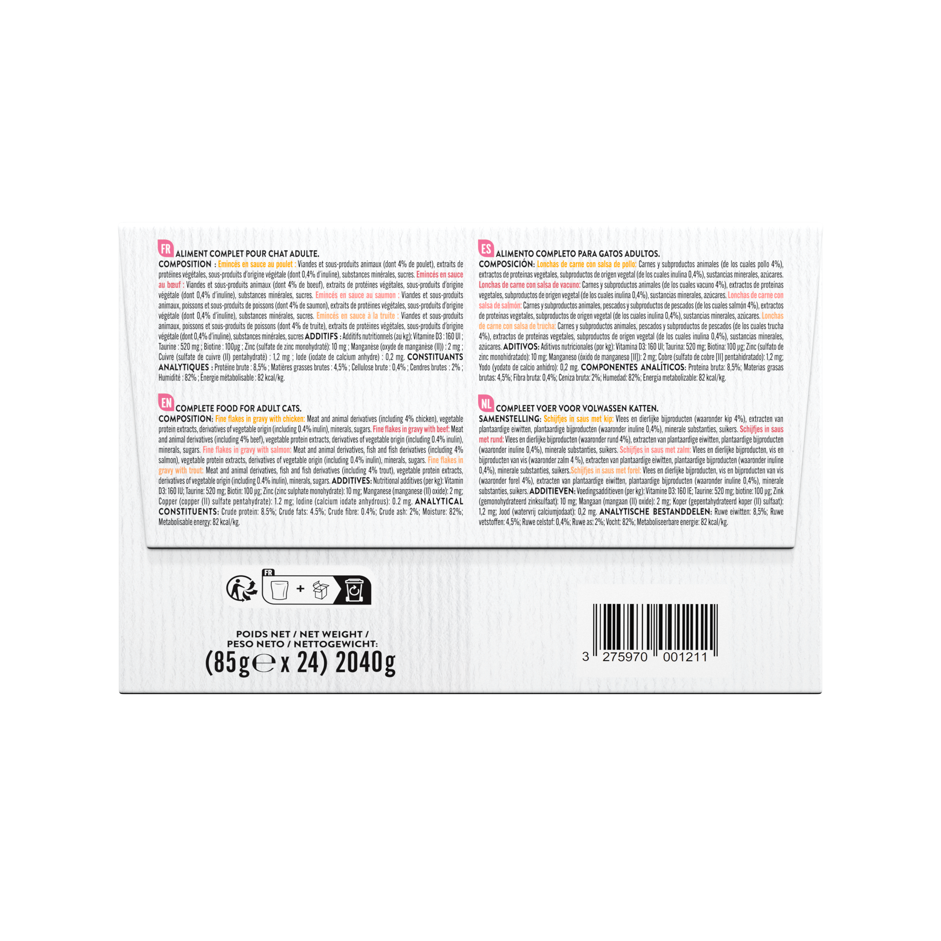 Pure Family - Emincés en sauce chat mixtes 24x85g - PURE FAMILY - Image 5