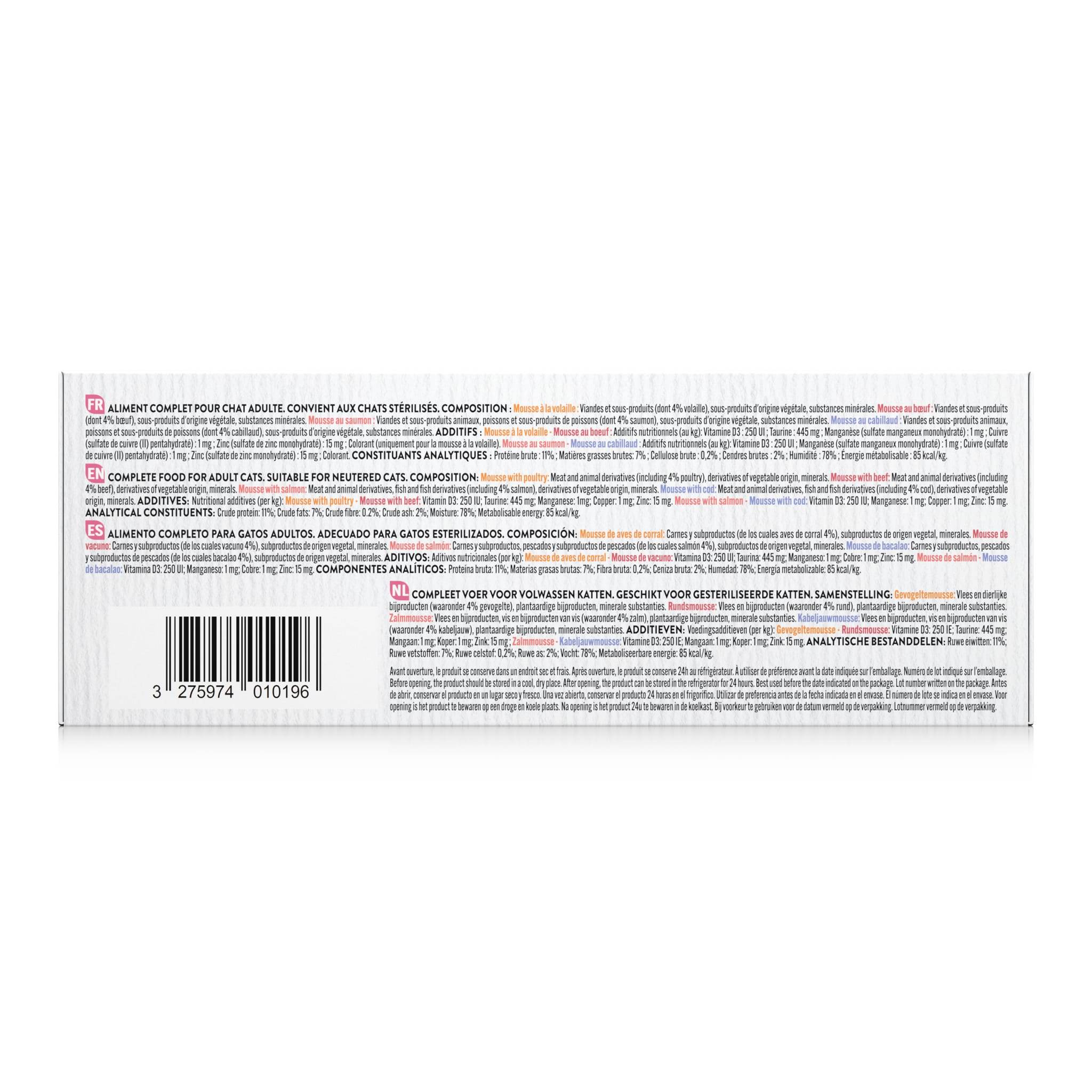 Pure Family - Mousses chat mixtes 12x85g - Pure Family - Image 3
