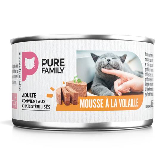 Pure Family - Mousses chat bœuf/volaille 4x85g - Pure Family - Image 3