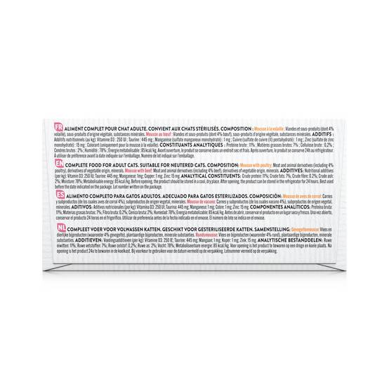 Pure Family - Mousses chat bœuf/volaille 4x85g - Pure Family - Image 4